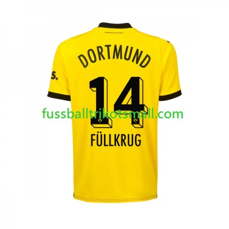 Fußballtrikots Borussia Dortmund Niclas Fullkrug 14 2023-2024 Kurzarm Heimtrikotsatz kaufen